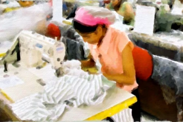 යමින් සිටිය බසය නවතා ඇඟලුම් සේවිකාවක් පැහැර ගනී..