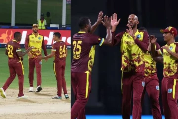 ரஸல், சேஸ் மிரட்டல் பந்துவீச்சில் சுருண்ட அமெரிக்கா