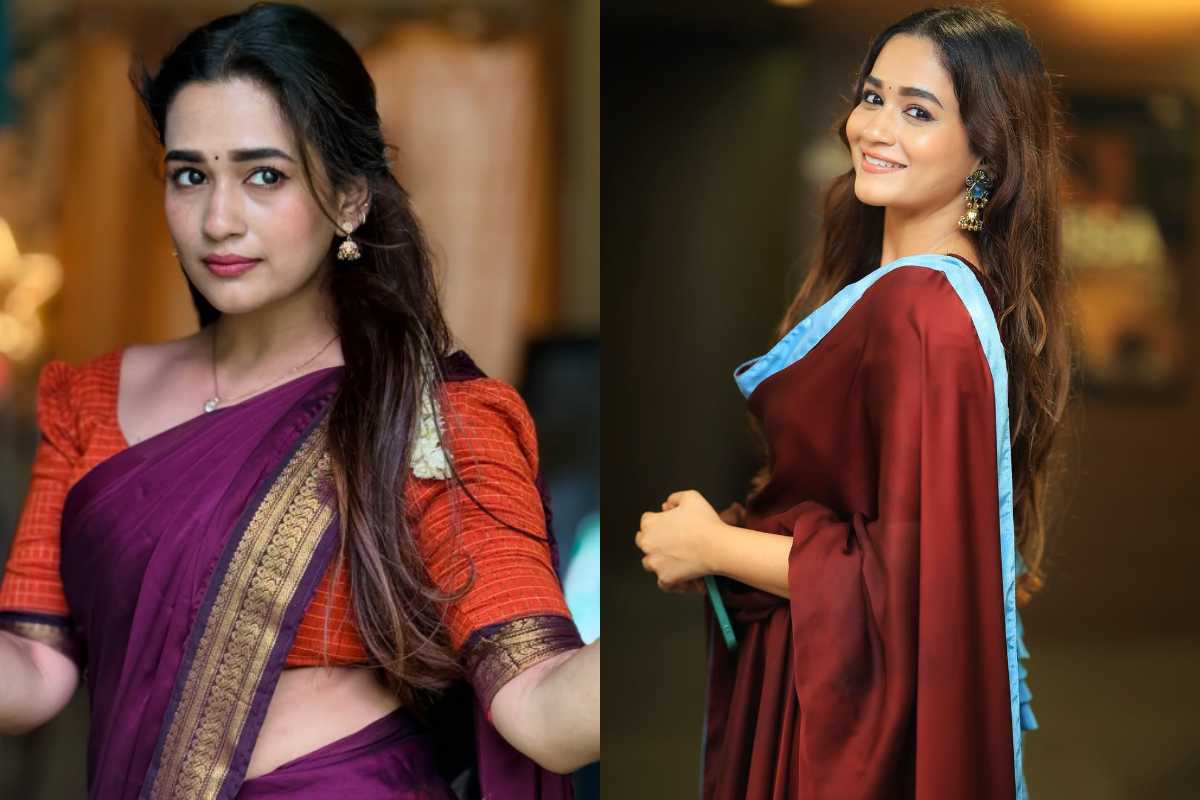 கல்யாணி லுக்கில் நடிகை காவியா அறிவுமணி..புகைப்படங்கள்.. | Kaavya Arivumani Kalyani Look Photoshoot கல்யாணி லுக்கில் நடிகை காவியா அறிவுமணி..புகைப்படங்கள்.. | Kaavya Arivumani Kalyani Look Photoshoot