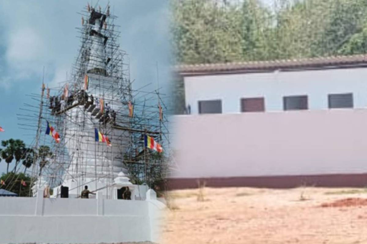 தையிட்டி சட்டவிரோத விகாரைக்குள் புதிய கட்டுமானம்: தடுத்து நிறுத்த கோரிக்கை