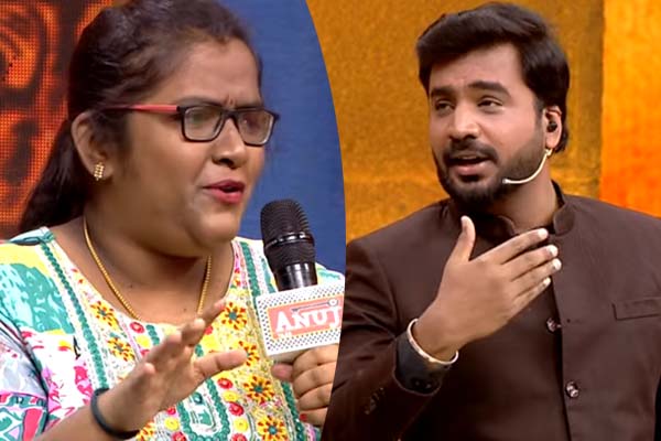 Tamizha Tamizha: ஆடு வளர்ப்பது அருவருப்பா? பெண்ணுக்கு சரியான பதிலடி கொடுத்த தொகுப்பாளர் | Tamizha Tamizha City Husband Dominate Village Wife