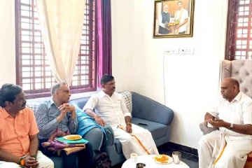 பாஜக பிரதிநிதிகளைச் சந்தித்து கலந்துரையாடிய சிறிநாத் எம்.பி