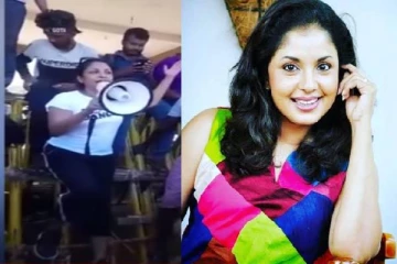 காலிமுகத்திடல் போராட்ட களத்திற்கு சென்ற நடிகை