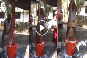 இது என்னடா புது வாஷிங் மெஷினா இருக்கு? இணையத்தில் வைரலாகும் வீடியோ