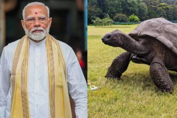 මෝදිගේ විශේෂ සීෂෙල්ස් ගමන - ලෝකයේ වයස්ගතම කැස්බෑවාත් බලන්න යයි