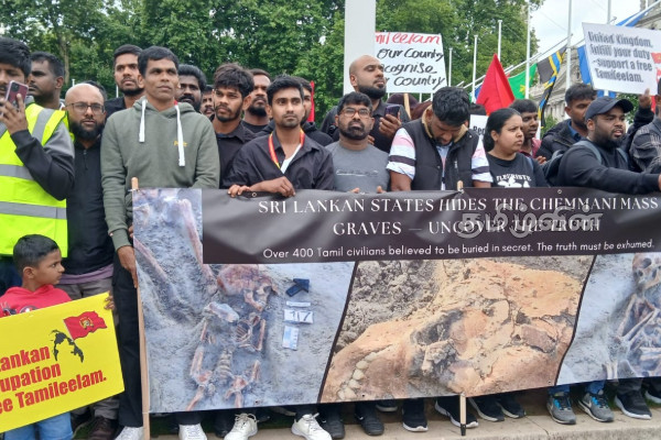 ஜூலை படுகொலையின் 42 ஆவது நினைவு நாளை முன்னிட்டு லண்டனில் நீதி கோரி ஆர்ப்பாட்டம் | London Protest For July Massacre