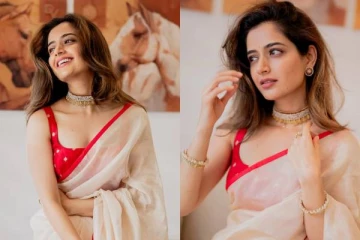 நடிகை ஆஷிகா ரங்கநாதன் சேலையில் கியூட் ஸ்டில்கள்