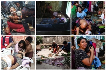 மக்களை துரத்தித் துரத்தி வேட்டையாடும் இராணுவத்தினர்... பதறவைக்கும் வீடியோ காட்சிகள்: இரத்தவெள்ளத்தில் மியான்மர்