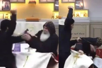 கிறிஸ்துவ ஆலயத்தில் நுழைந்து கத்திக்குத்து ; பாதிரியார் மீது பயங்கரவாத தாக்குதல் !