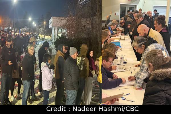 கனடாவிடமிருந்து விடுதலை: மாகாணமொன்றில் நீண்ட வரிசையில் நிற்கும் மக்கள் | Que For Sign Petition Albert To Leave From Canada