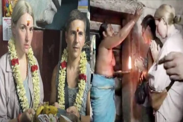 தமிழ் கலாச்சாரத்தால் ஈர்க்கப்பட்ட ரஷ்ய நாட்டு தம்பதி - ஆலயங்களில் தரிசனம்!