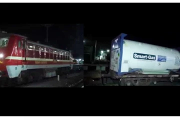 40 மெட்ரிக் டன் ஆக்சிஜன் ரயில் மூலம் சென்னைக்கு வந்தது!