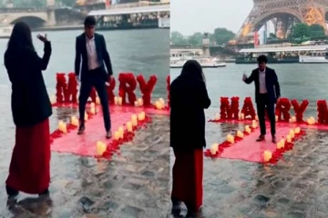 பெண் தோழியை திகைப்பில் ஆழ்த்திய இளைஞர்! இணையவாசிகளுக்கு விருந்தாகும் வீடியோ பதிவு..