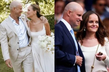 புற்றுநோயால் இறந்த மனைவி: தன்னைவிட 18 வயது குறைவான பெண்ணை மணந்த இங்கிலாந்து வீரர்