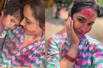 நடிகை ராசி கண்ணா குடும்பத்துடன் ஹோலி கொண்டாட்டம்! - அழகிய ஸ்டில்கள்