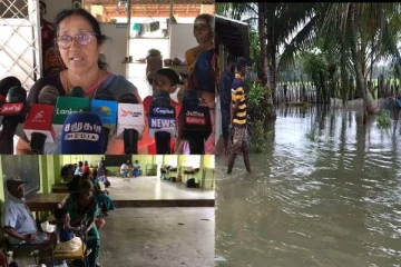 கிளிநொச்சி மக்களை வாட்டும் வெள்ளம்! நலன்புரி நிலையங்களில் மக்கள் தஞ்சம்