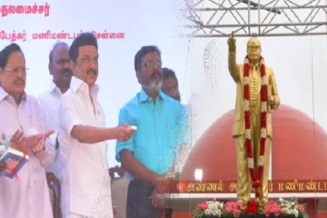 அம்பேத்கர் வெண்கல சிலையை திறந்து வைத்தார் முதலமைச்சர் மு.க.ஸ்டாலின்