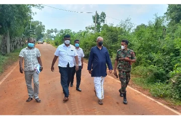 கட்டுவன் மயிலிட்டி வீதி தொடர்பில் சுமந்திரன் நேரில் ஆராய்வு (Photos)