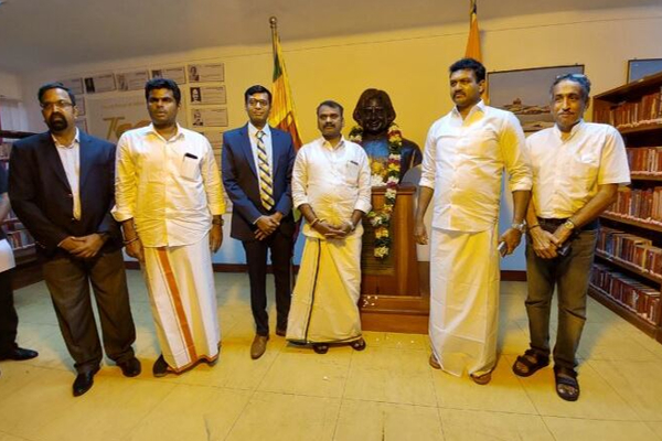 யாழில் அப்துல் கலாம் உருவச்சிலைக்கு இந்திய அமைச்சர் குழுவால் மரியாதை செலுத்தப்பட்டது | Indian Ministers Honor Abdul Kalam Statue Jaffna