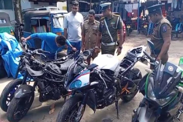 2 கோடி ரூபா மதிப்புள்ள அதிவேக மோட்டார் சைக்கிள் உட்பட பல பைக்குகள் பறிமுதல்