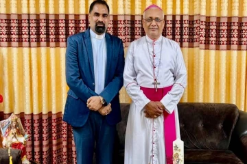 மன்னார் மறைமாவட்ட ஆயரை சந்தித்த அகில இலங்கை கிறிஸ்தவ அபிவிருத்தி ஒன்றியத்தின் தலைவர்!