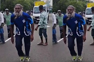 யாழில் தனது தலை முடியால் வாகனத்தை இழுத்து உலக சாதனை !