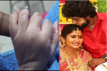 ஆண்குழந்தையை பெற்றெடுத்த மனைவி: மகனின் கையைப் பிடித்து சாண்டி வெளியிட்ட காணொளி