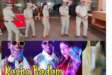 ‘கச்சா பாதாம்...’ பாட்டுக்கு சூப்பரா நடனமாடிய போலீஸ்காரர்கள் - வைரல் வீடியோ