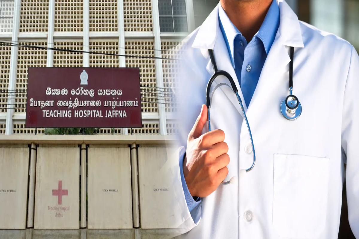 யாழ் போதனா வைத்தியசாலை தொடர்பில் சர்ச்சைக்குள்ளான காணொளி! | Dr Knocks Down Motorcycle Jaffna Hospital Security