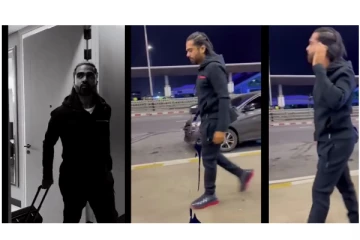 நியூ ஹேர் ஸ்டைலில் கெத்தாக நடந்து வந்த சிம்பு... வைரலாகும் வீடியோ