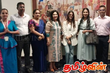 இலங்கைக்கு வருகை தந்த வரலட்சுமி சரத்குமார்...!