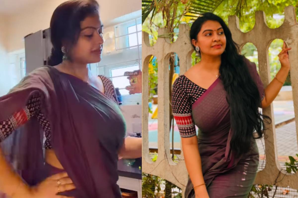 சேலையில் மின்னும் நடிகை ரச்சிதா மகாலட்சுமி!! | Rachitha Mahalakshmi Committed New Movie Photos