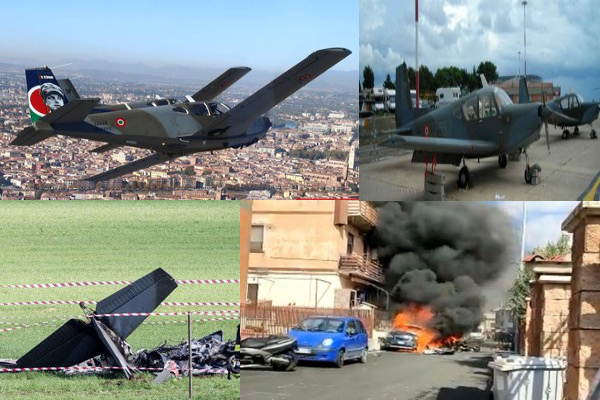 2 போர் விமானங்கள் நடுவானில் மோதி விபத்து (காணொளி) | 2 Italian Military Planes Collide Mid Air Video