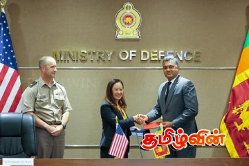 அமெரிக்காவிற்கும் இலங்கைக்கும் இடையே பாதுகாப்பு ஒப்பந்தம் கைச்சாத்து