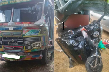 கோர விபத்தில் தாயும் மகனும் பலி