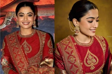 சிவப்பு நிற உடையில் ராஷ்மிகா மந்தனா அழகிய போட்டோஷூட்