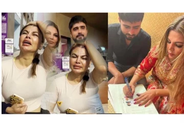 என்னை நிர்வாணமாக படம் பிடித்து பணத்திற்காக விற்பனை செய்து விட்டார் - கணவர் மீது ராக்கி சாவந்த் பரபரப்பு புகார்..!