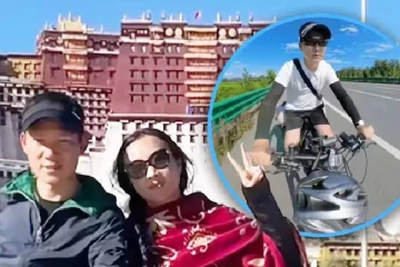 பிரிந்து சென்ற மனைவி - பார்ப்பதற்காக 100 நாட்களுக்கு மேல் சைக்கிளில் பயணம் செய்த நபர்!