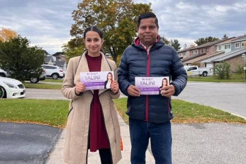 கனடாவில் அறங்காவலர் பதவிக்கு போட்டியிடும் இலங்கைத தமிழ்ப்பெண்!