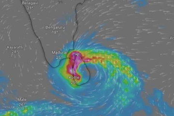 ඉදිරි පැය 36 සඳහා කාලගුණයෙන් අනාවැකියක් - පළාත් සහ දිස්ත්‍රික්ක කිහිපයකට තැනින් තැන වැසි හෝ ගිගුරුම් සහිත වැසි