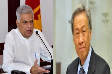 சிங்கப்பூர் பாதுகாப்பு அமைச்சரை சந்தித்தார் ஜனாதிபதி