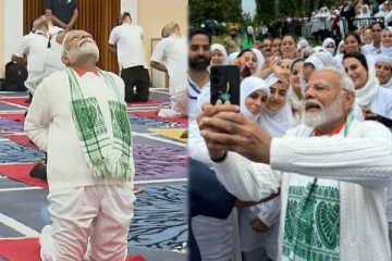 சர்வதேச யோகா தினத்தை முன்னிட்டு பிரதமர் மோடி பகிர்ந்த புகைப்படங்கள்