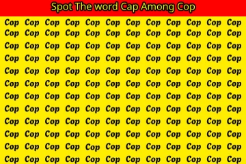 Optical illusion: இதில் ஓரெழுத்து வித்தியாசத்தில் மறைந்துள்ள சொல் எங்கே உள்ளது?