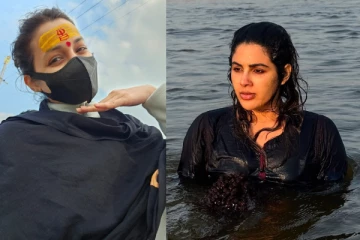 மகாகும்பமேளாவில் பங்கேற்று குளித்த நடிகைகள்.. புகைப்படங்கள் இதோ