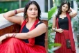 சிவப்பு-கருப்பு நிற உடையில் சீரியல் நடிகை மஹிமா வெளியிட்ட லேட்டஸ்ட் க்ளிக்ஸ்