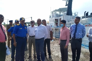 யாழ். காங்கேசன்துறை துறைமுகத்திற்கு பிரேமலால் ஜயசேகர பயணம் (Photos)