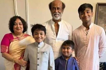 தாத்தா ரஜினியை போலவே தோற்றம் அளிக்கும் பேரன்:இணையத்தில் வைரலாகும் புகைப்படம்!