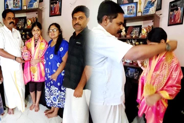 ஈழத்துக் குயில் கில்மிஷாவை நேரில்சென்று வாழ்த்திய சிறீதரன் (Photos)