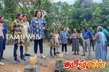 பளை நீர் விநியோகத் திட்டங்களை பார்வையிட்ட ஆசிய அபிவிருத்தி வங்கி பிரதிநிதிகள்