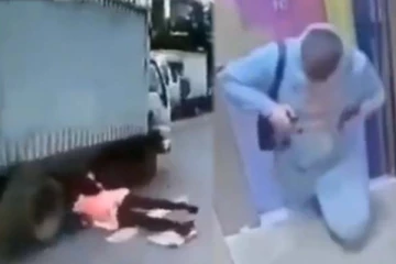 நூலிழையில் உயிர் தப்பும் மனிதர்களின் பகீர் காட்சி! உலகின் அதிர்ஷ்டசாலி இவர்கள் தான்